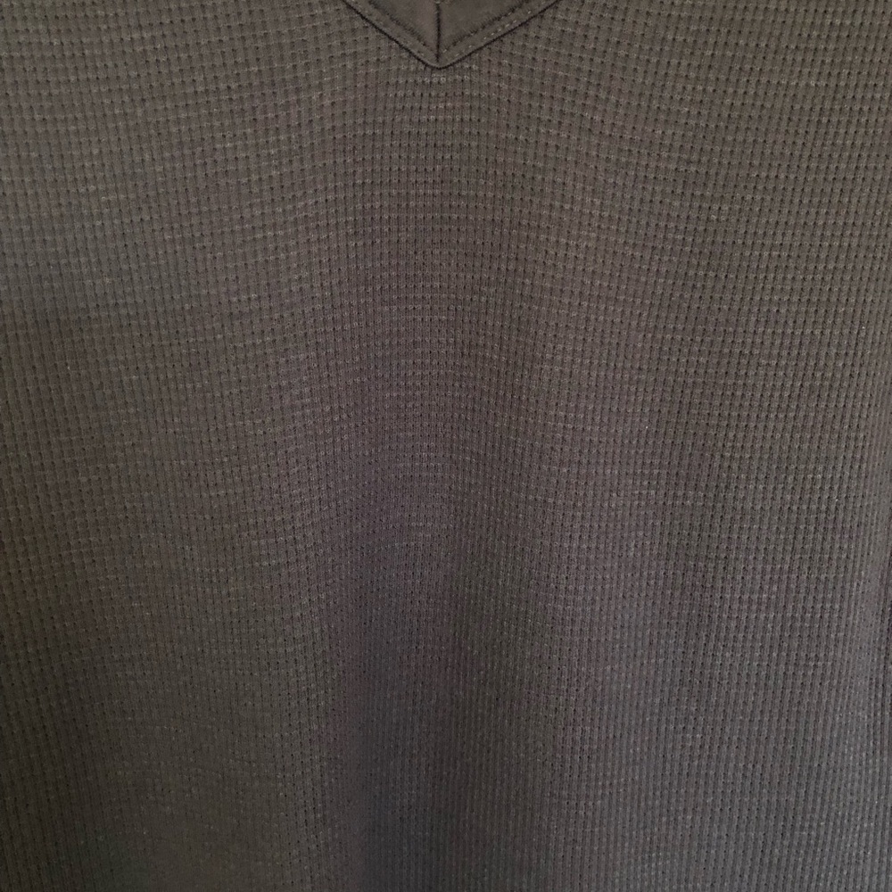 Michael Stars Gray Ribbed Long Sleeve Shirt Size S - Picture 3 of 7